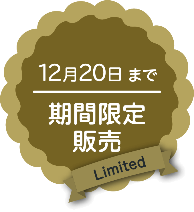 期間限定販売12月20日まで