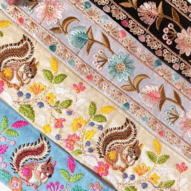インド刺繍リボンの世界