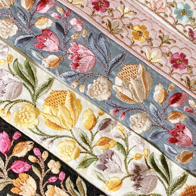 インド刺繍リボンの世界