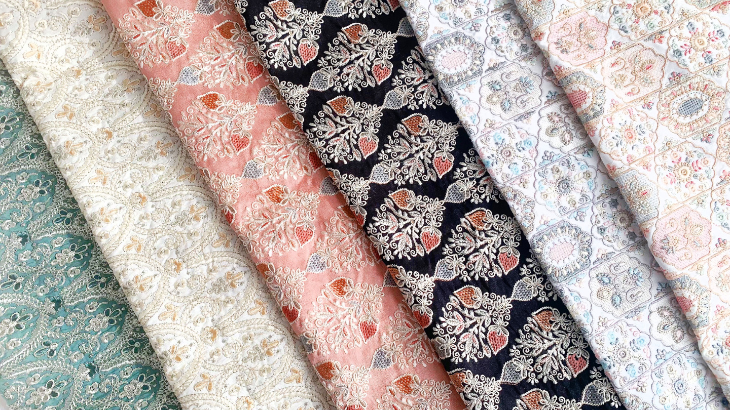 インド刺繍生地の世界